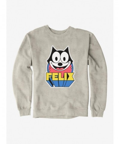 Premium Felix The Cat 3D Block Text Sweatshirt $13.28 Sweatshirts