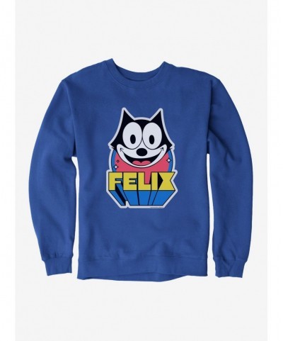 Premium Felix The Cat 3D Block Text Sweatshirt $13.28 Sweatshirts