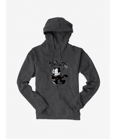 Low Price Felix The Cat Spray Painting Felix Hoodie $13.29 Hoodies