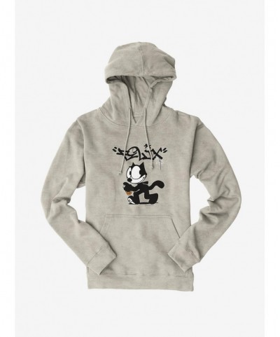 Low Price Felix The Cat Spray Painting Felix Hoodie $13.29 Hoodies