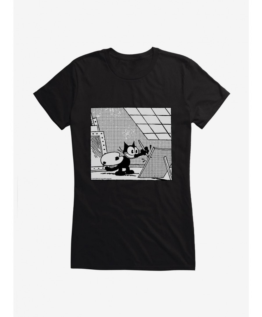 New Arrival Felix The Cat A Work Of Art Girls T-Shirt $5.98 T-Shirts