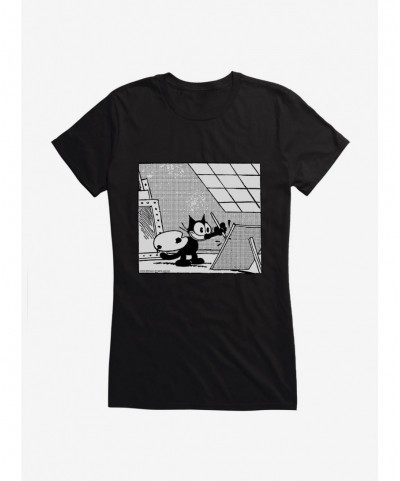 New Arrival Felix The Cat A Work Of Art Girls T-Shirt $5.98 T-Shirts