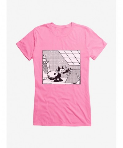 New Arrival Felix The Cat A Work Of Art Girls T-Shirt $5.98 T-Shirts