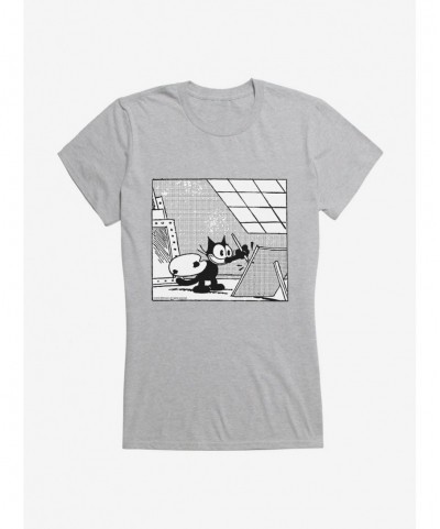 New Arrival Felix The Cat A Work Of Art Girls T-Shirt $5.98 T-Shirts