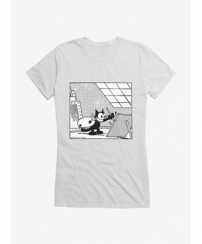 New Arrival Felix The Cat A Work Of Art Girls T-Shirt $5.98 T-Shirts