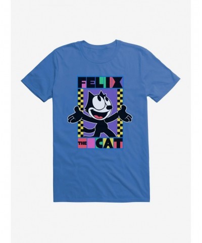 Clearance Felix The Cat 90s Checkers Graphic T-Shirt $8.99 T-Shirts