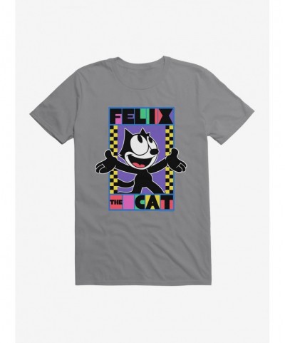 Clearance Felix The Cat 90s Checkers Graphic T-Shirt $8.99 T-Shirts