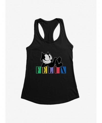 Fashion Felix The Cat Laid Back Felix Girls Tank $9.76 Tanks