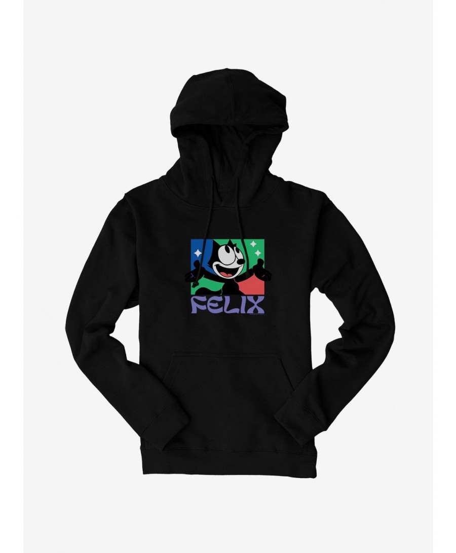 Bestselling Felix The Cat Bright Smile Felix Hoodie $14.37 Hoodies