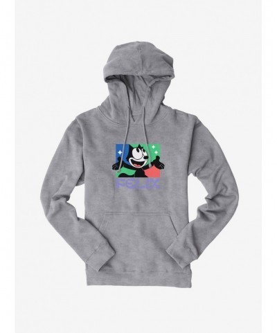 Bestselling Felix The Cat Bright Smile Felix Hoodie $14.37 Hoodies