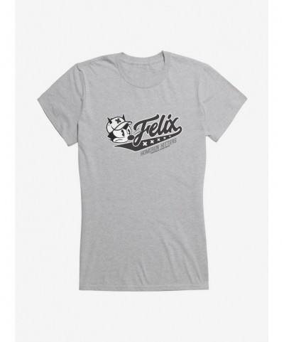 Bestselling Felix The Cat Homerun Hitters Girls T-Shirt $6.18 T-Shirts