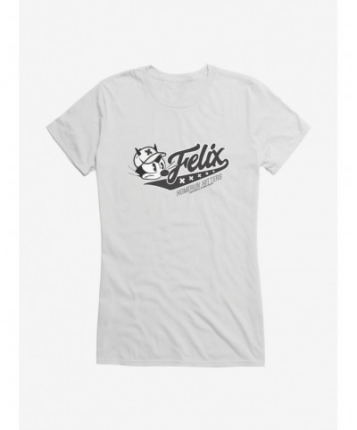 Bestselling Felix The Cat Homerun Hitters Girls T-Shirt $6.18 T-Shirts