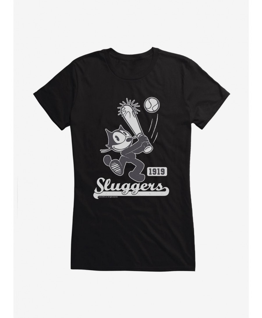 Value for Money Felix The Cat Sluggers 1919 Baseball Girls T-Shirt $8.17 T-Shirts