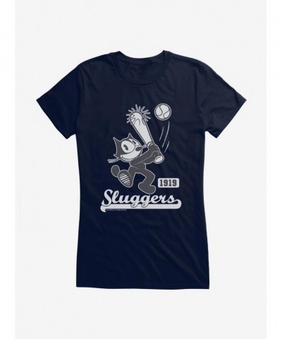 Value for Money Felix The Cat Sluggers 1919 Baseball Girls T-Shirt $8.17 T-Shirts