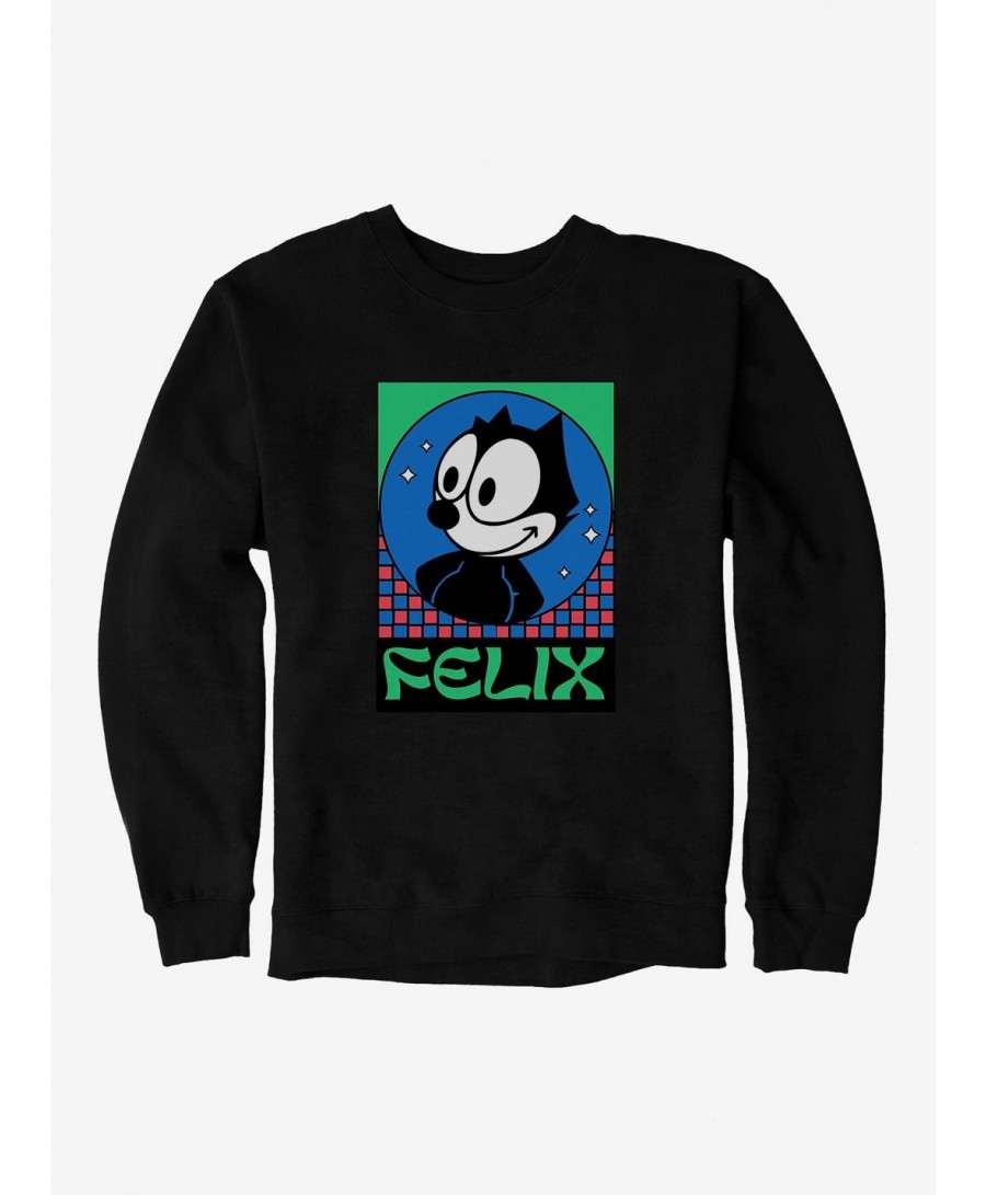 Clearance Felix The Cat Diamond Stars Sweatshirt $14.76 Sweatshirts