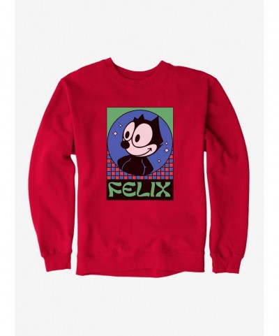 Clearance Felix The Cat Diamond Stars Sweatshirt $14.76 Sweatshirts