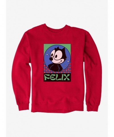 Clearance Felix The Cat Diamond Stars Sweatshirt $14.76 Sweatshirts