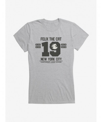 Best Deal Felix The Cat NYC Championship League Division Girls T-Shirt $8.76 T-Shirts