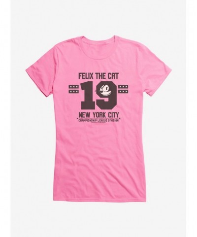 Best Deal Felix The Cat NYC Championship League Division Girls T-Shirt $8.76 T-Shirts