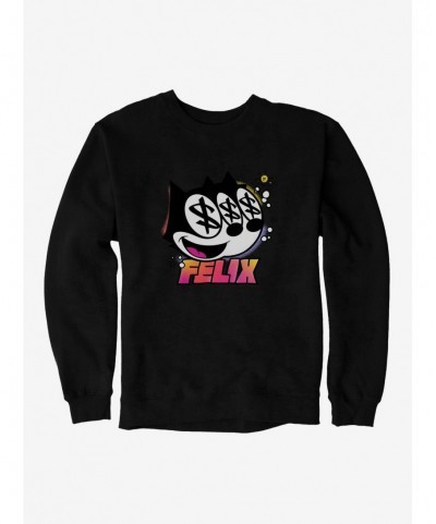 Value Item Felix The Cat Dollar Signs Sweatshirt $14.46 Sweatshirts