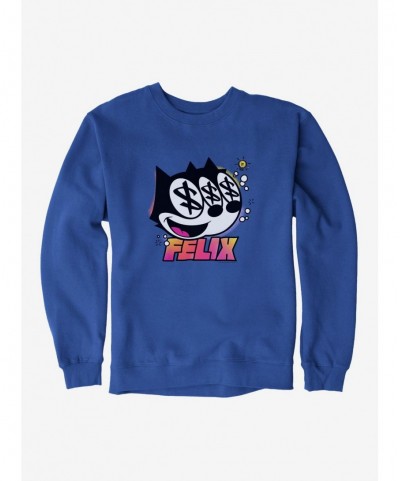 Value Item Felix The Cat Dollar Signs Sweatshirt $14.46 Sweatshirts