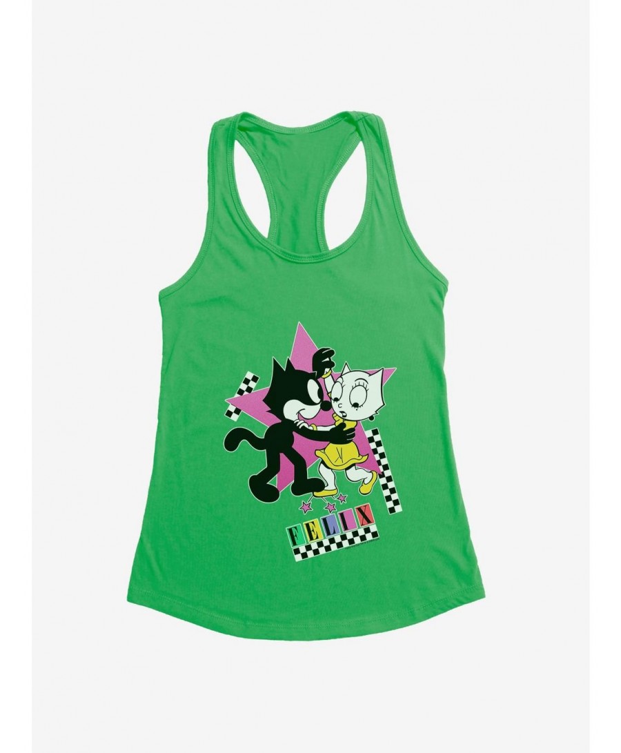 Flash Sale Felix The Cat Kitty And Felix Dancing Girls Tank $9.56 Tanks