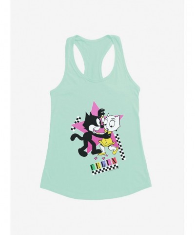 Flash Sale Felix The Cat Kitty And Felix Dancing Girls Tank $9.56 Tanks