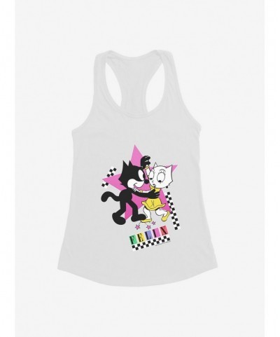 Flash Sale Felix The Cat Kitty And Felix Dancing Girls Tank $9.56 Tanks