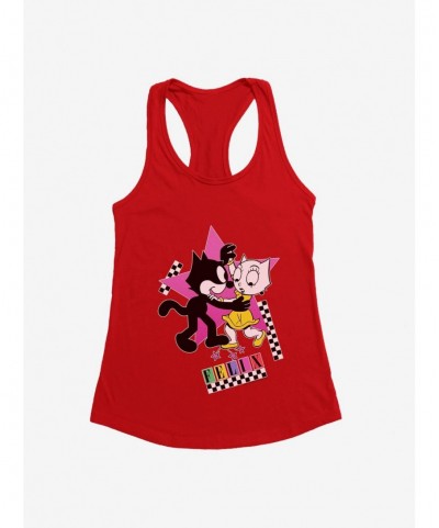 Flash Sale Felix The Cat Kitty And Felix Dancing Girls Tank $9.56 Tanks