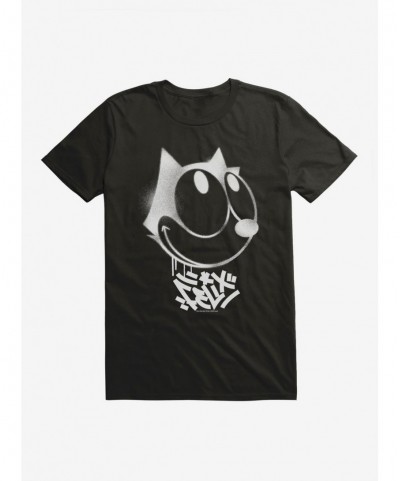 Hot Sale Felix The Cat Graffiti Art Smiling Felix T-Shirt $8.41 T-Shirts