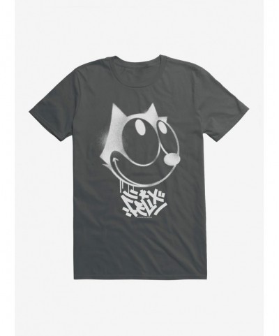 Hot Sale Felix The Cat Graffiti Art Smiling Felix T-Shirt $8.41 T-Shirts